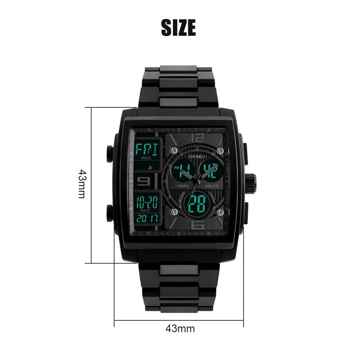 Men's Chronograph Digital Military Sport Waterproof Watch