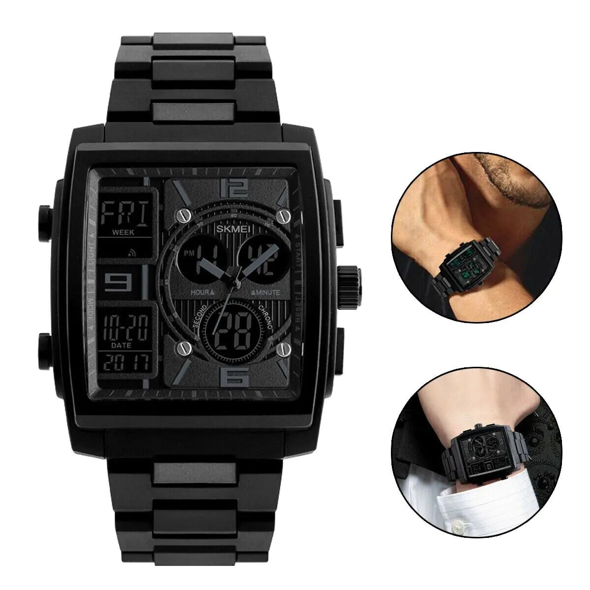 Men's Chronograph Digital Military Sport Waterproof Watch